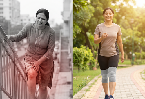 Bamboo Yarn Knee Brace for Men and Women
